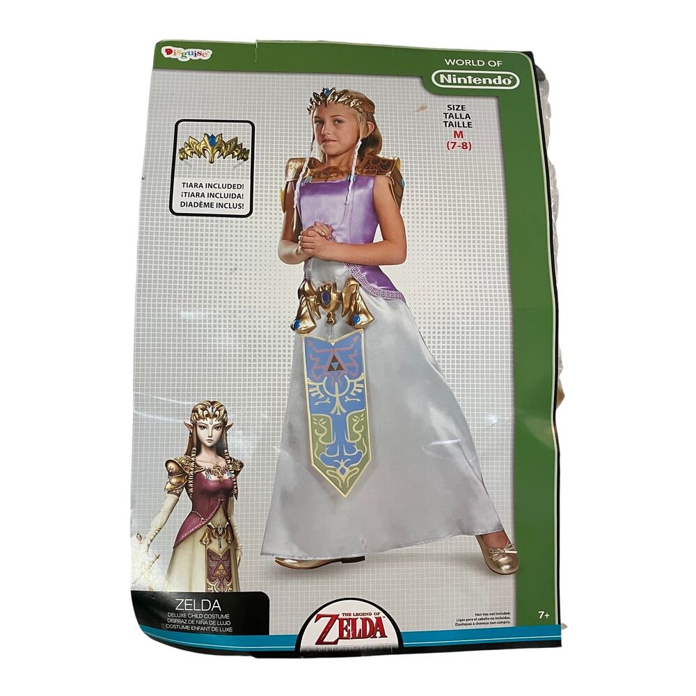 Legend of Zelda Deluxe Halloween Costume Child’s Medium 7/8, Nintendo